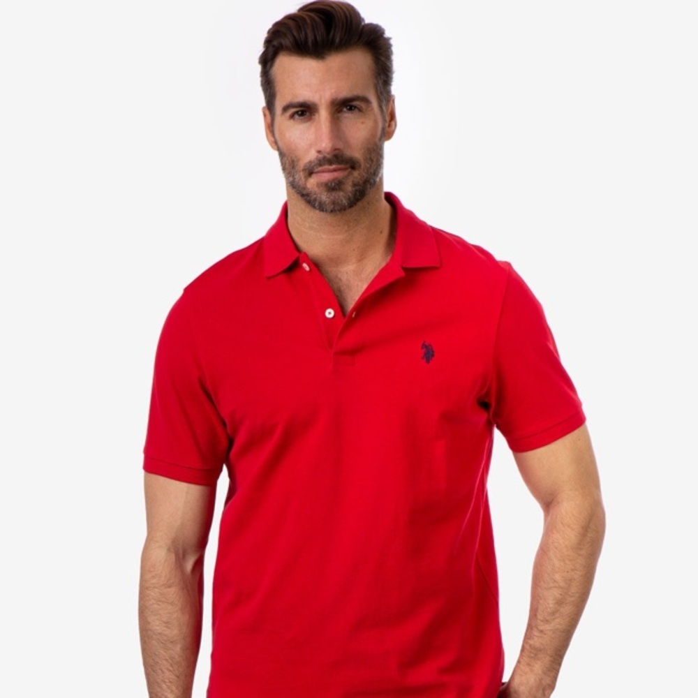 USPA Polo Shirt Red Short Sleeve XL - Picture 3 of 10